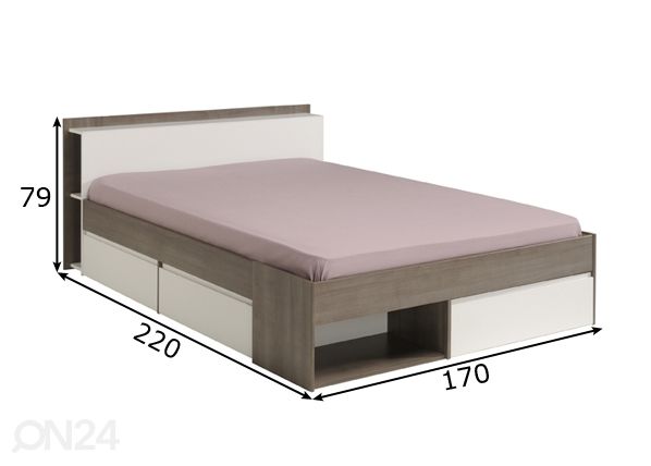 Кровать Most 160x200 cm размеры