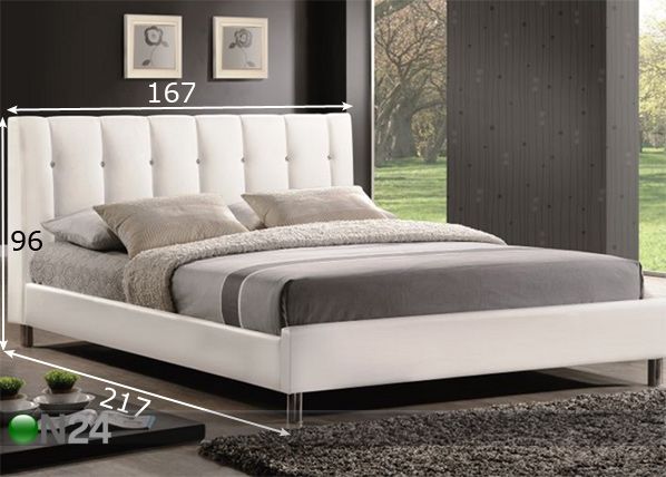 Кровать Nadi 160x200 cm размеры