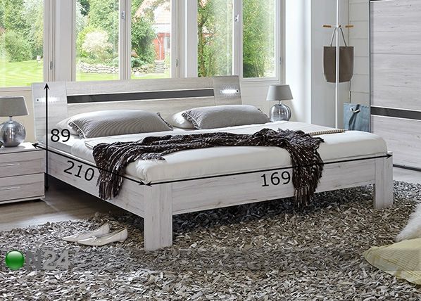 Кровать Nizza 160x200 cm размеры