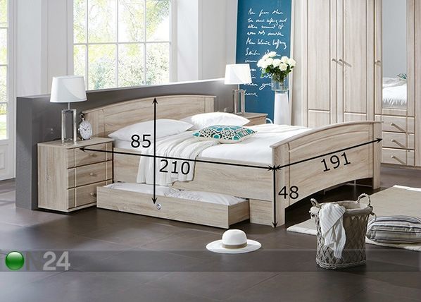 Кровать Palma 180x200 cm размеры
