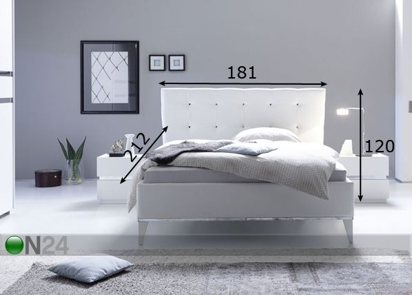 Кровать Rex 160x200 cm размеры