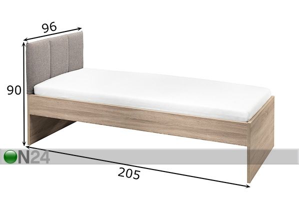 Кровать Rio Home 90x200 cm размеры