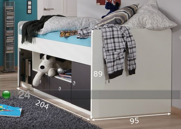 Кровать Rocco 90x200 см размеры