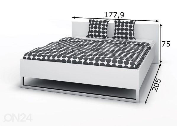 Кровать Style + матрас Inter Pocket 160x200 cm размеры