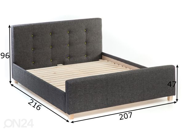 Кровать Venecija 200x200 cm размеры