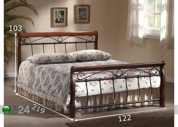 Кровать Venecja 120x200 cm размеры