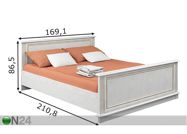 Кровать Versailles 160x200 cm размеры