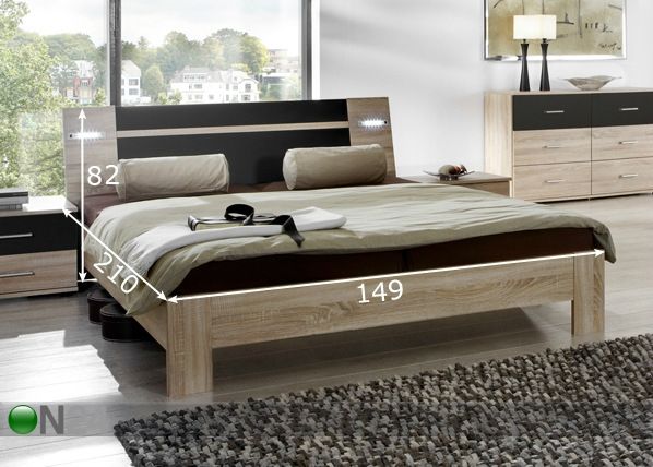 Кровать Vicenza 140x200 см размеры