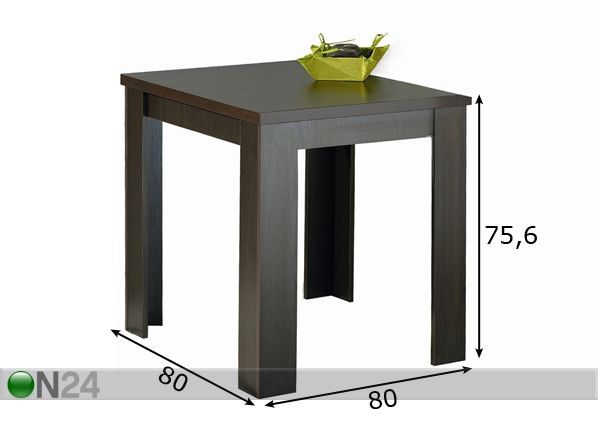 Кухонный стол Standard 80x80 см размеры