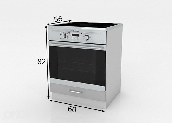 Кухонный шкаф для встраиваемой духовки 60 cm размеры