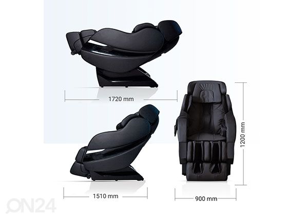 Массажное кресло GESS Rolfing GESS-792 Черное размеры