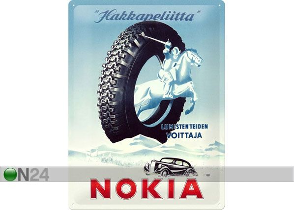 Металлический постер в ретро-стиле Nokia Hakkapeliitta 30x40cm