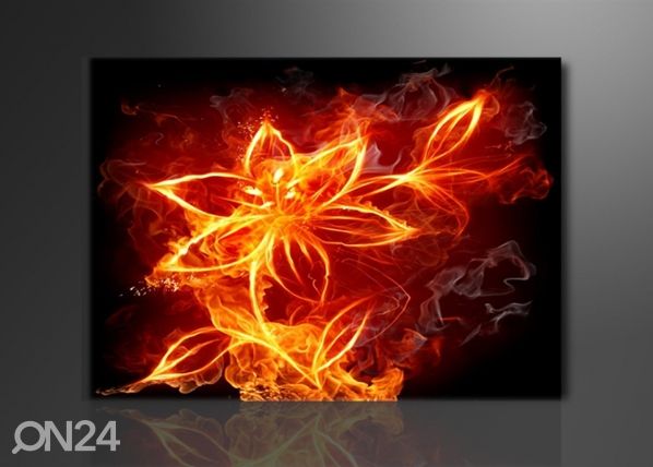 Настенная картина Огненный цветок 60x80 см