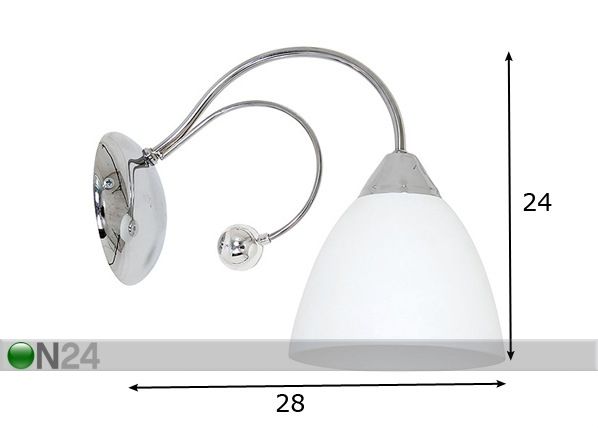 Настенная лампа Doris размеры