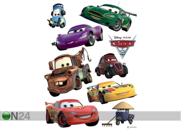 Настенная наклейка Disney Cars 2 McQueen and Mater 42,5x65 cm