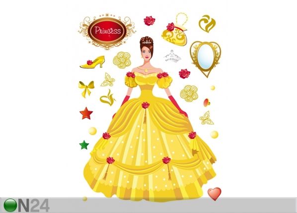 Настенная наклейка Princess in yellow 65x85 см