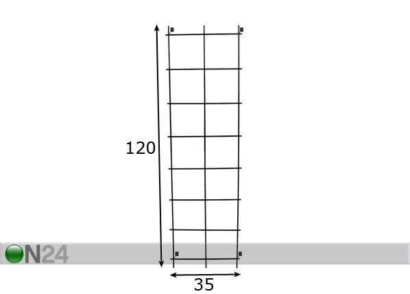 Настенная решетка 35x120 cm размеры