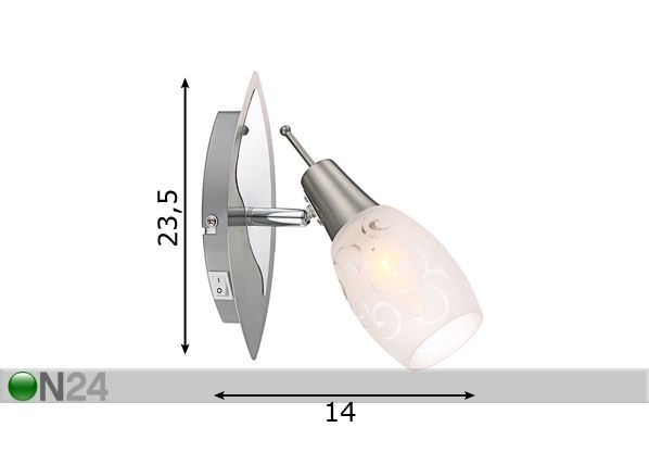 Настенный светильник Florita размеры
