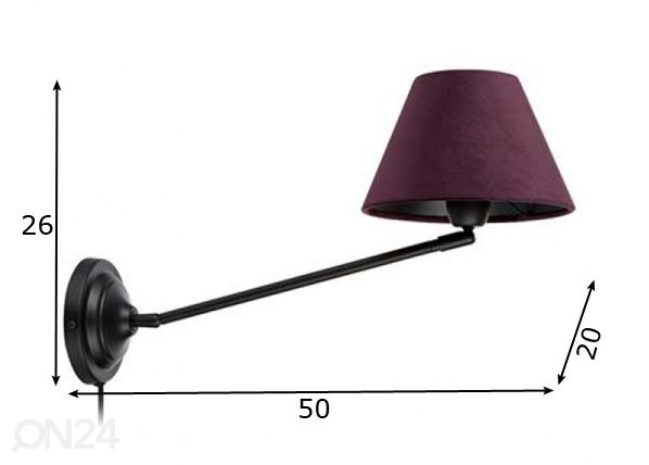 Настенный светильник Garda размеры