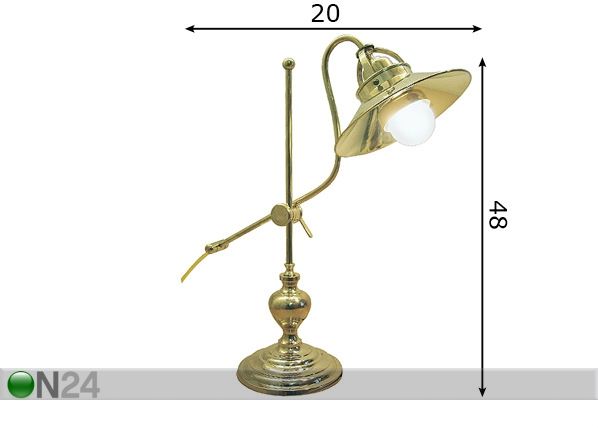 Настольная лампа размеры
