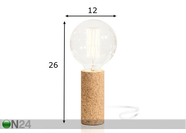 Настольная лампа Cork размеры