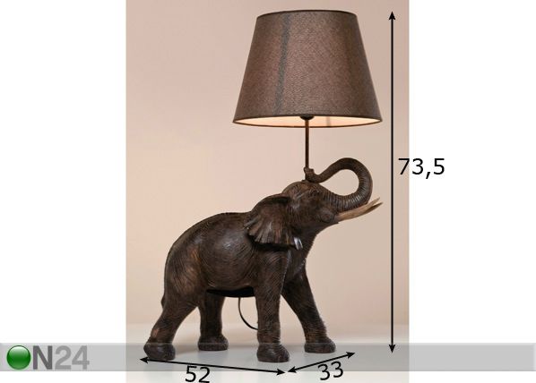 Настольная лампа Elephant Safari размеры
