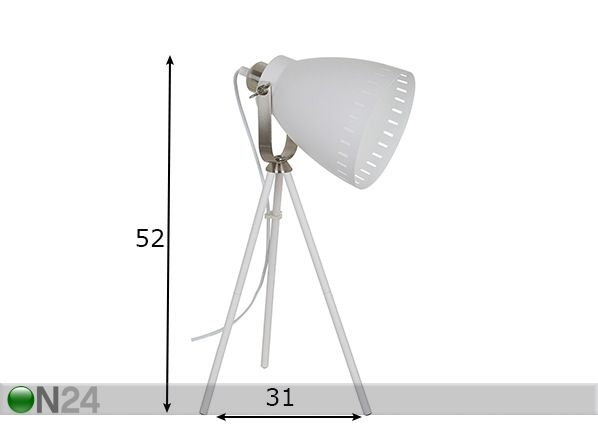 Настольная лампа Makky размеры