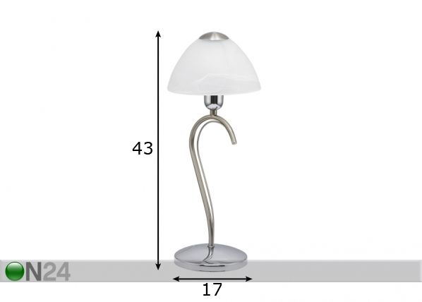 Настольная лампа Milea размеры