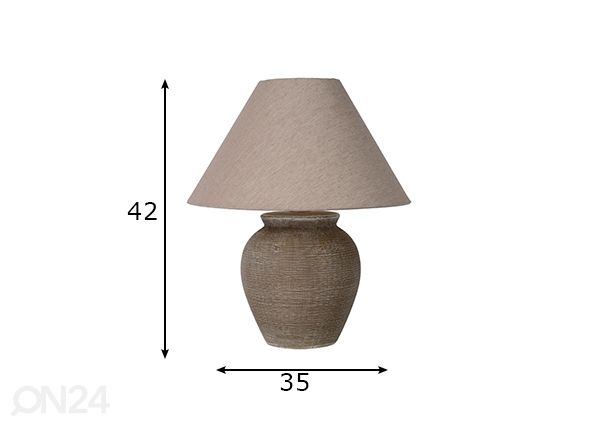 Настольная лампа Ramzi размеры