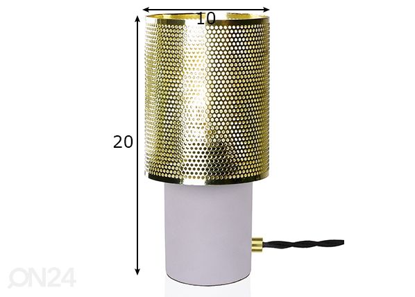 Настольная лампа Rumble размеры