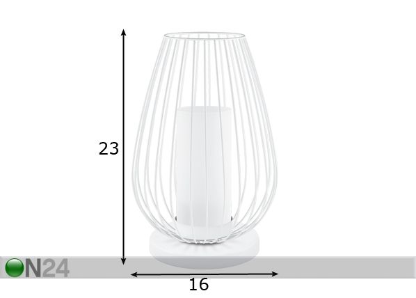 Настольная лампа Vencino LED размеры