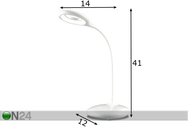 Настольная LED лампа Riku размеры