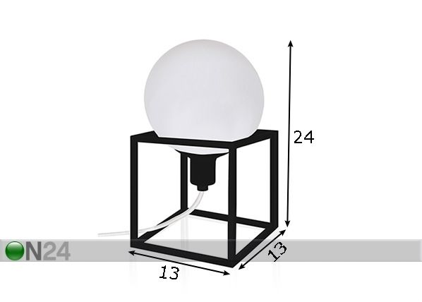 Настольный светильник Cube размеры