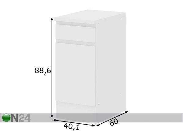 Нижний кухонный шкаф IQ размеры