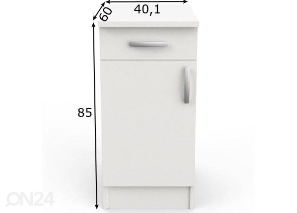 Нижний кухонный шкаф Nova 40 cm размеры