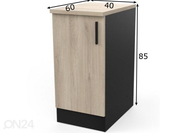 Нижний кухонный шкаф Origan 40 cm размеры