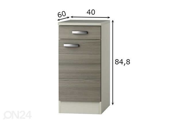 Нижний кухонный шкаф Vigo 40 cm размеры