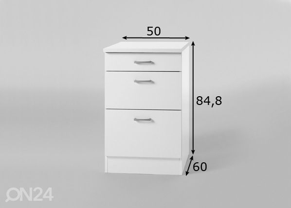 Нижний шкаф Klassik 60 размеры
