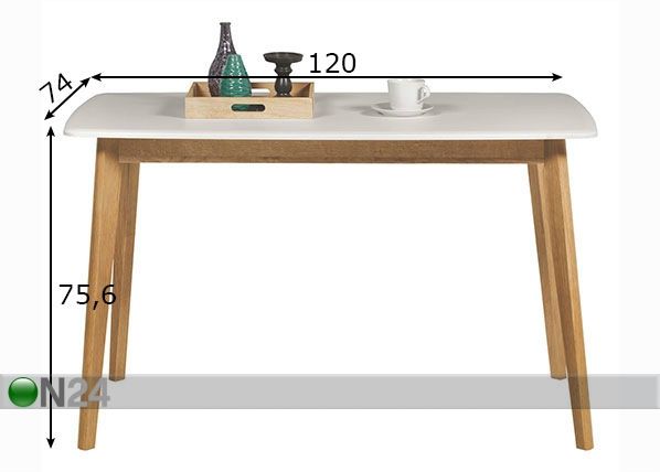 Обеденный стол 120x74 cm размеры