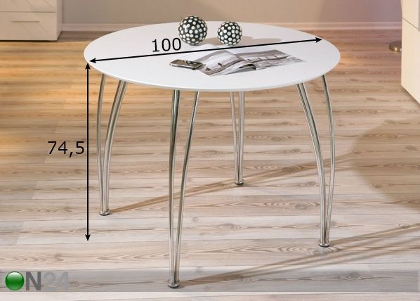 Обеденный стол Cellini Ø100 cm размеры