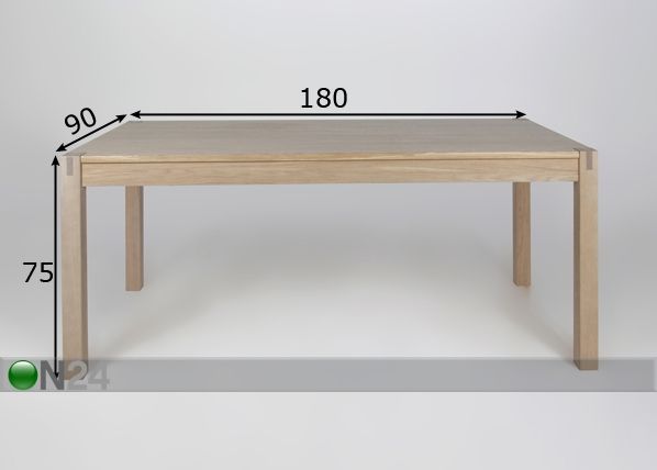Обеденный стол Cope 90x180 cm размеры