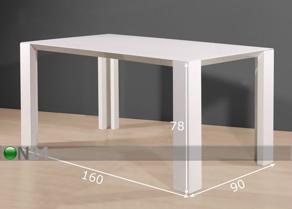 Обеденный стол Fino 90Х160 см размеры