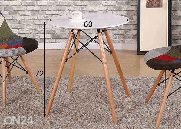 Обеденный стол Macy Ø 60 cm размеры