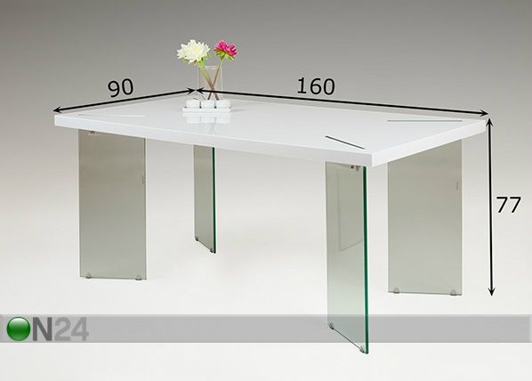 Обеденный стол Marlene 90x160 cm размеры