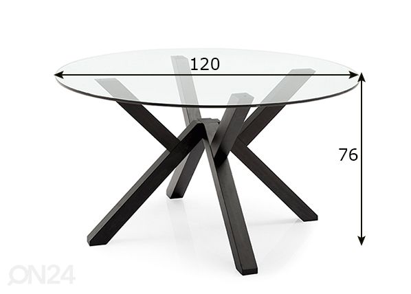 Обеденный стол Mikado размеры