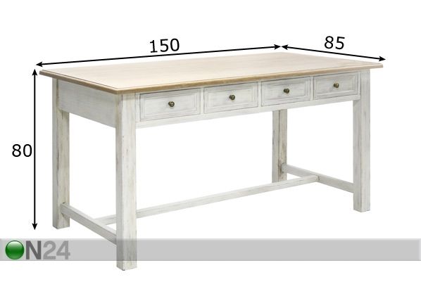 Обеденный стол Samira 85x150 cm размеры