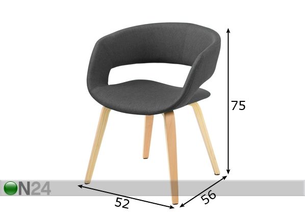 Обеденный стул Grace размеры