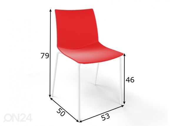 Обеденный стул Kanvas, 4 шт размеры
