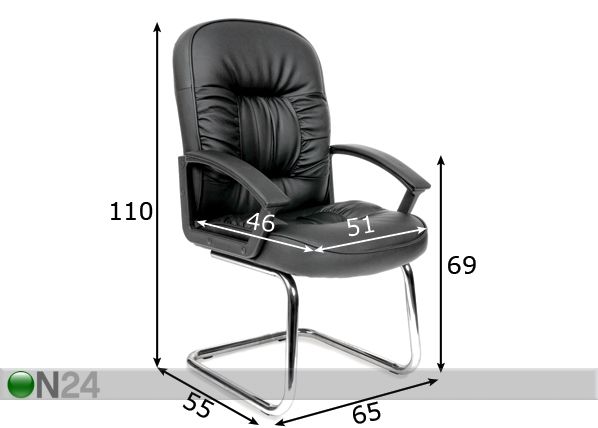 Офисный стул Chairman 418V размеры
