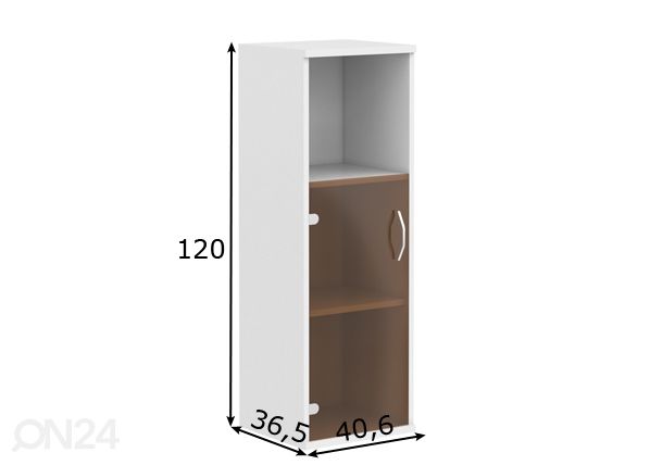 Офисный шкаф / шкаф-витрина Imago размеры